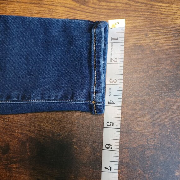 American Eagle Jeans 4 L Next Level Stretch Jegging Low Rise Medium Dark Denim - Picture 11 of 12